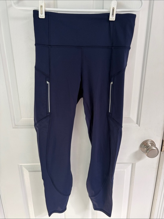 Athleta Pants - Athleta Navy Unbrushed Ranier Leggings